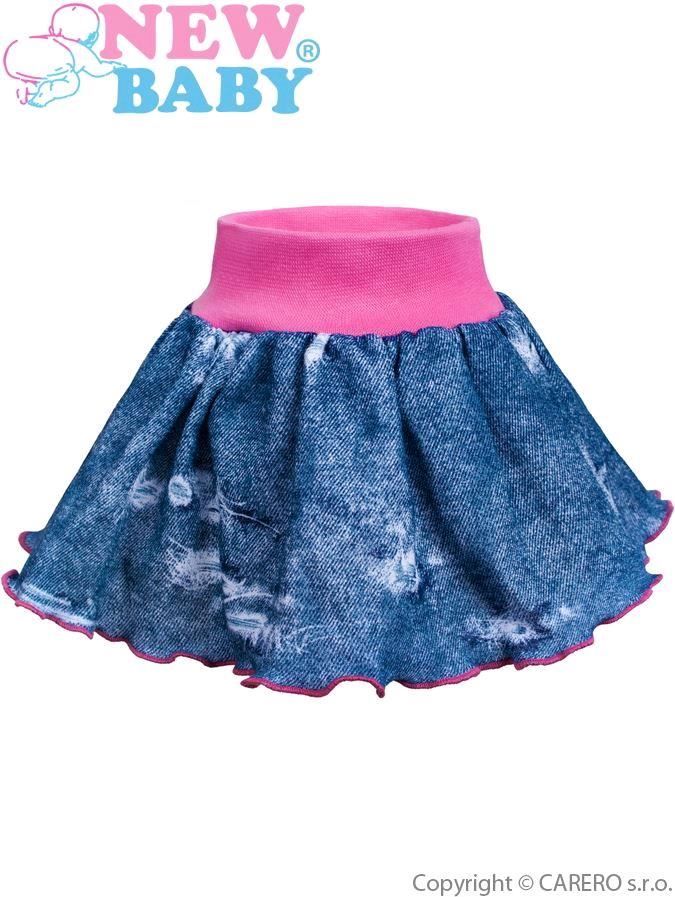 Kojenecká suknička New Baby Light Jeansbaby růžová Růžová 86 (12-18m) - obrázek 1