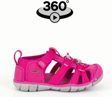Keen Dětské sandály SEACAMP II CNX JR, hot pink růžová 37 - obrázek 2