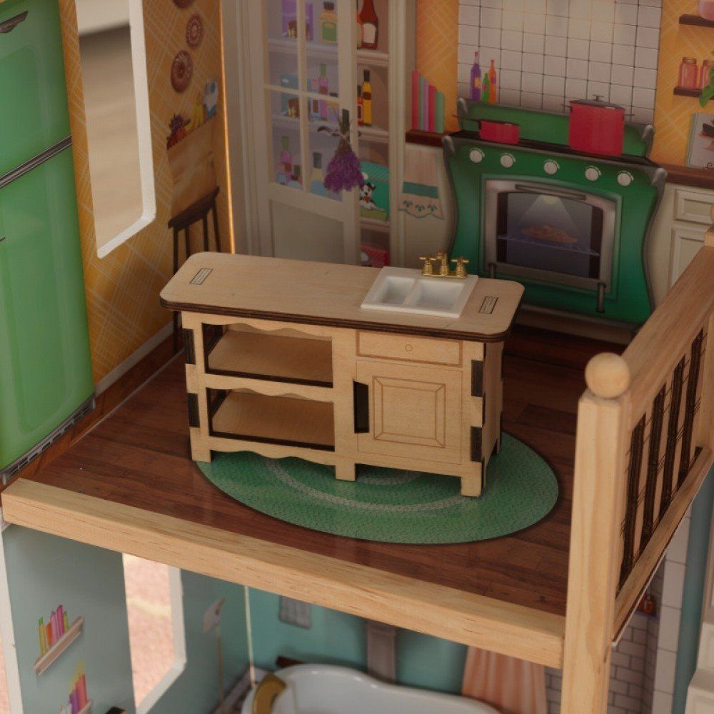 KIDKRAFT Domeček pro panenky Charlotte s vybavením - obrázek 3