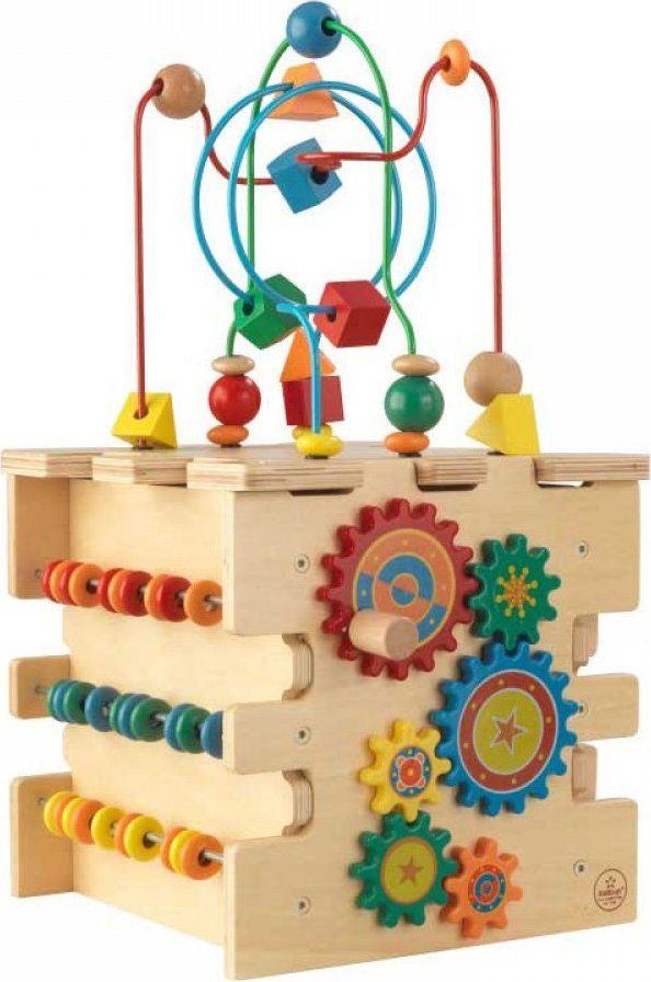 KIDKRAFT Dřevěná motorická kostka Deluxe - obrázek 2