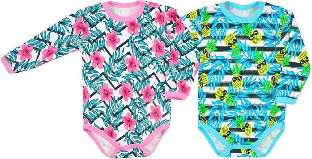 Kojenecké body Koala Tropical růžové 74 (6-9m) - obrázek 2