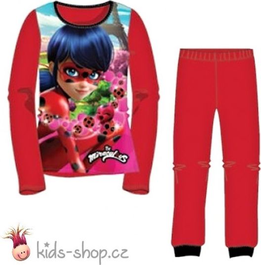 Setino - Dívčí pyžamo Kouzelná beruška (Ladybug) - červené - vel. 110 - obrázek 1