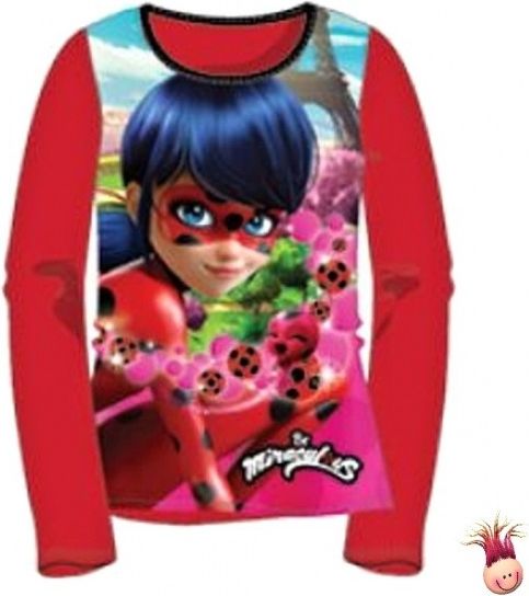 Setino - Dívčí pyžamo Kouzelná beruška (Ladybug) - červené - vel. 110 - obrázek 2