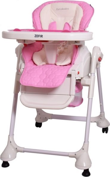 Coto baby Coto Baby Jídelní židlička a houpačka 2v1 Zefir 2019 - růžova - obrázek 1