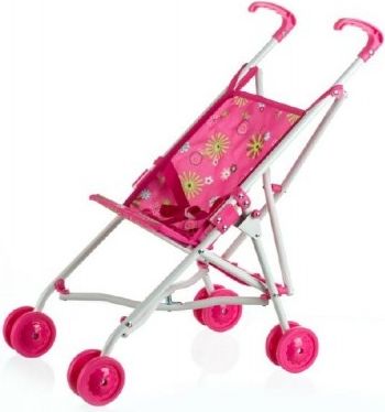 Teddies Kočárek pro panenky golfové hole kov/plast 27x55x52cm v sáčku - obrázek 2