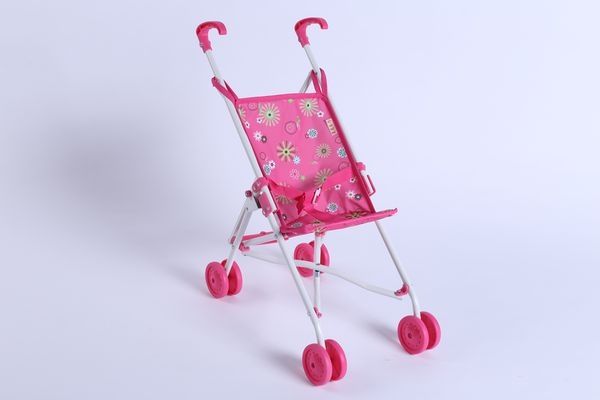 Teddies Kočárek pro panenky golfové hole kov/plast 27x55x52cm v sáčku - obrázek 3