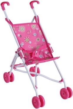 Teddies Kočárek pro panenky golfové hole kov/plast 27x55x52cm v sáčku - obrázek 5