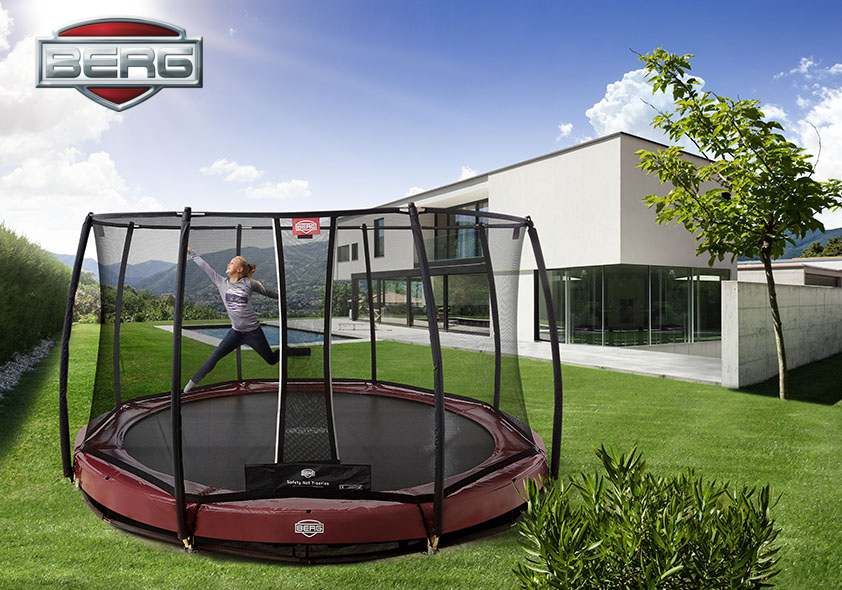 PROFI BERG InGround Elite RED 430 cm + síť DELUXE + DOPRAVA ZDARMA - obrázek 2