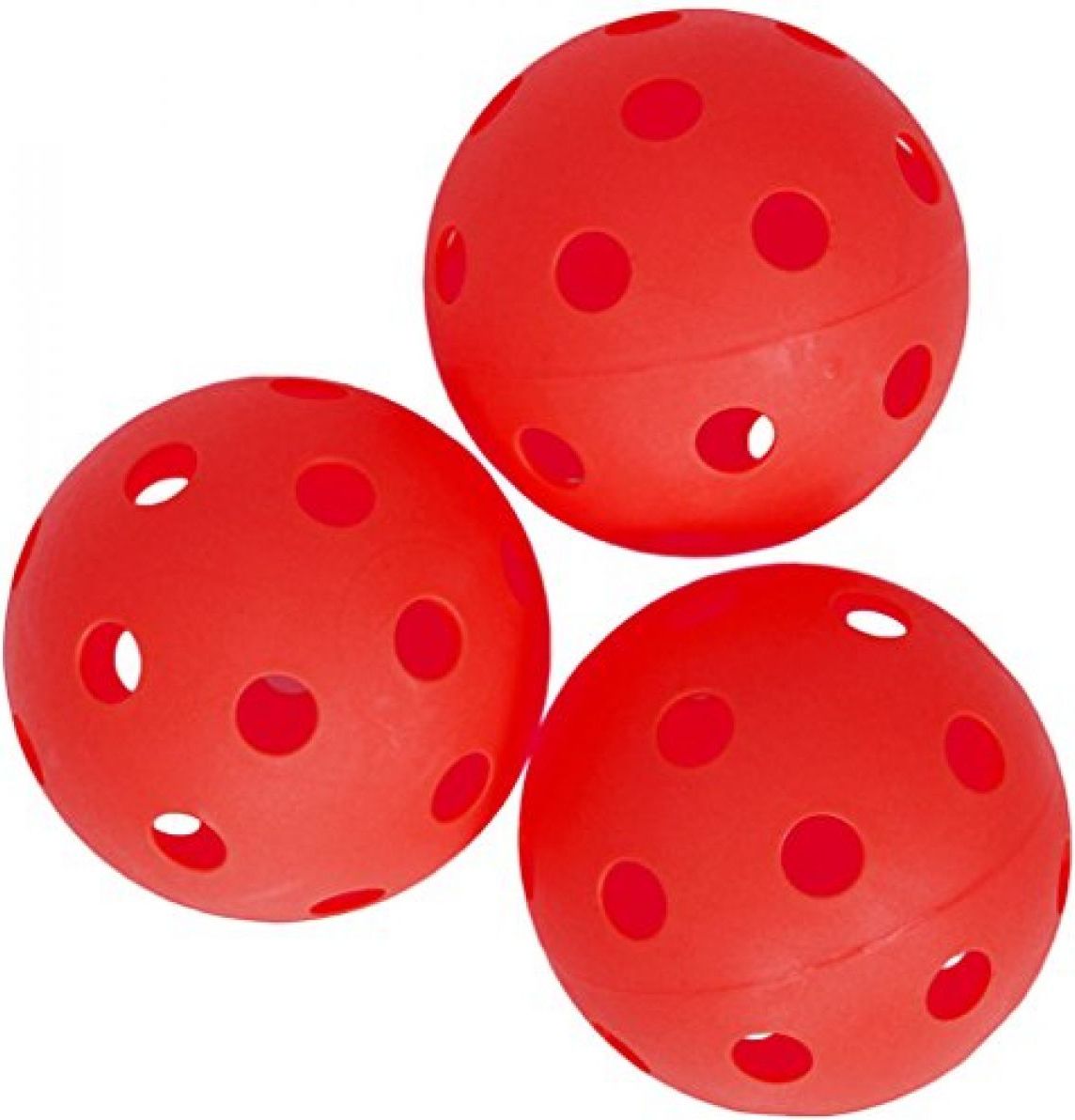 Spokey Turn Florbalové míčky 3 ks červené - obrázek 1