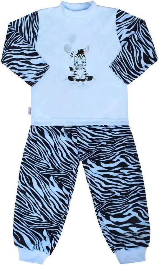 Dětské bavlněné pyžamo New Baby Zebra s balónkem modré 110 (4-5r) - obrázek 1