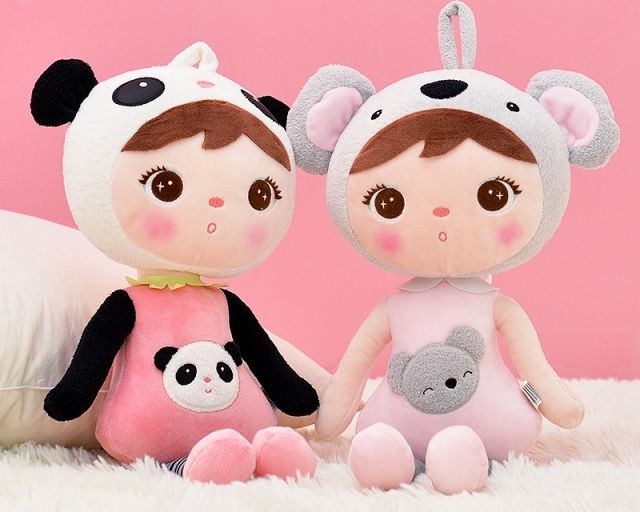 Metoo Hadrová panenka Metoo XL - medvídek Panda, 70cm - obrázek 4