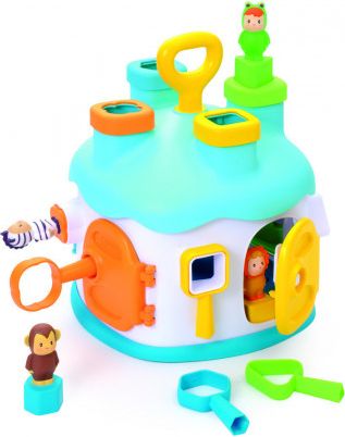Smoby Cotoons domeček vkládačka růžová - obrázek 1