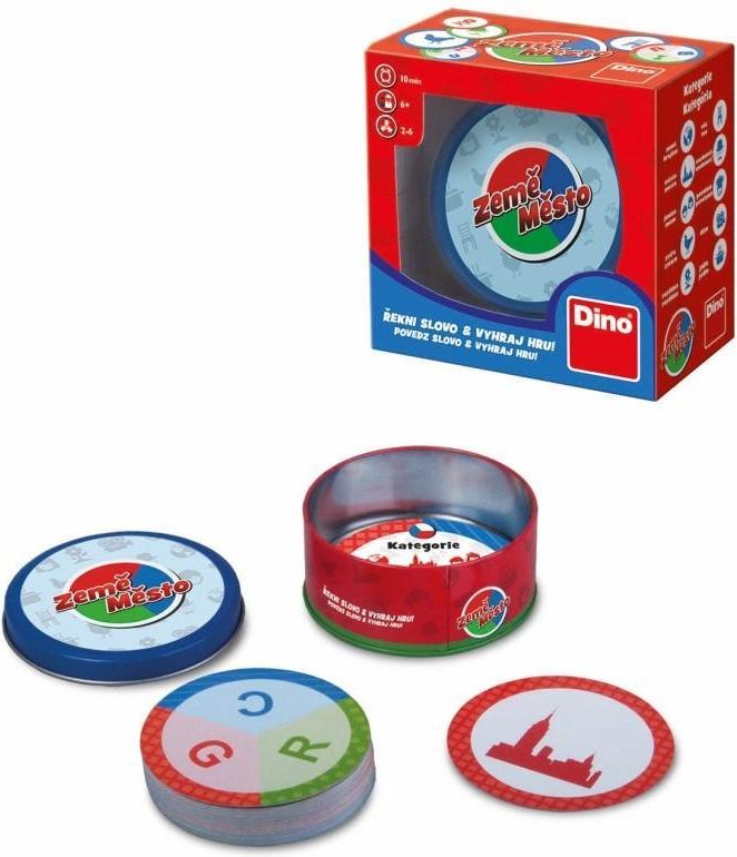 Dino Hry Dino ZEMĚ MĚSTO Cestovní hra - obrázek 2