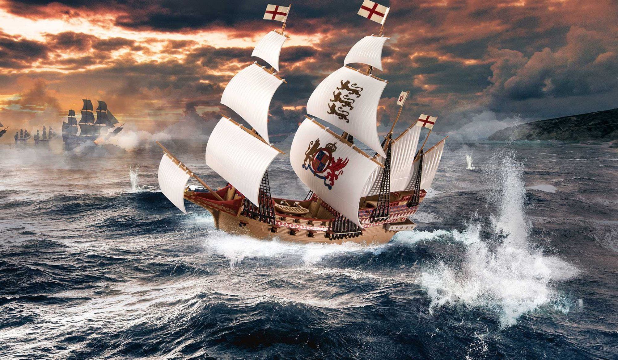 REVELL EasyClick loď 05661 - HMS Revenge (1:350) - obrázek 9