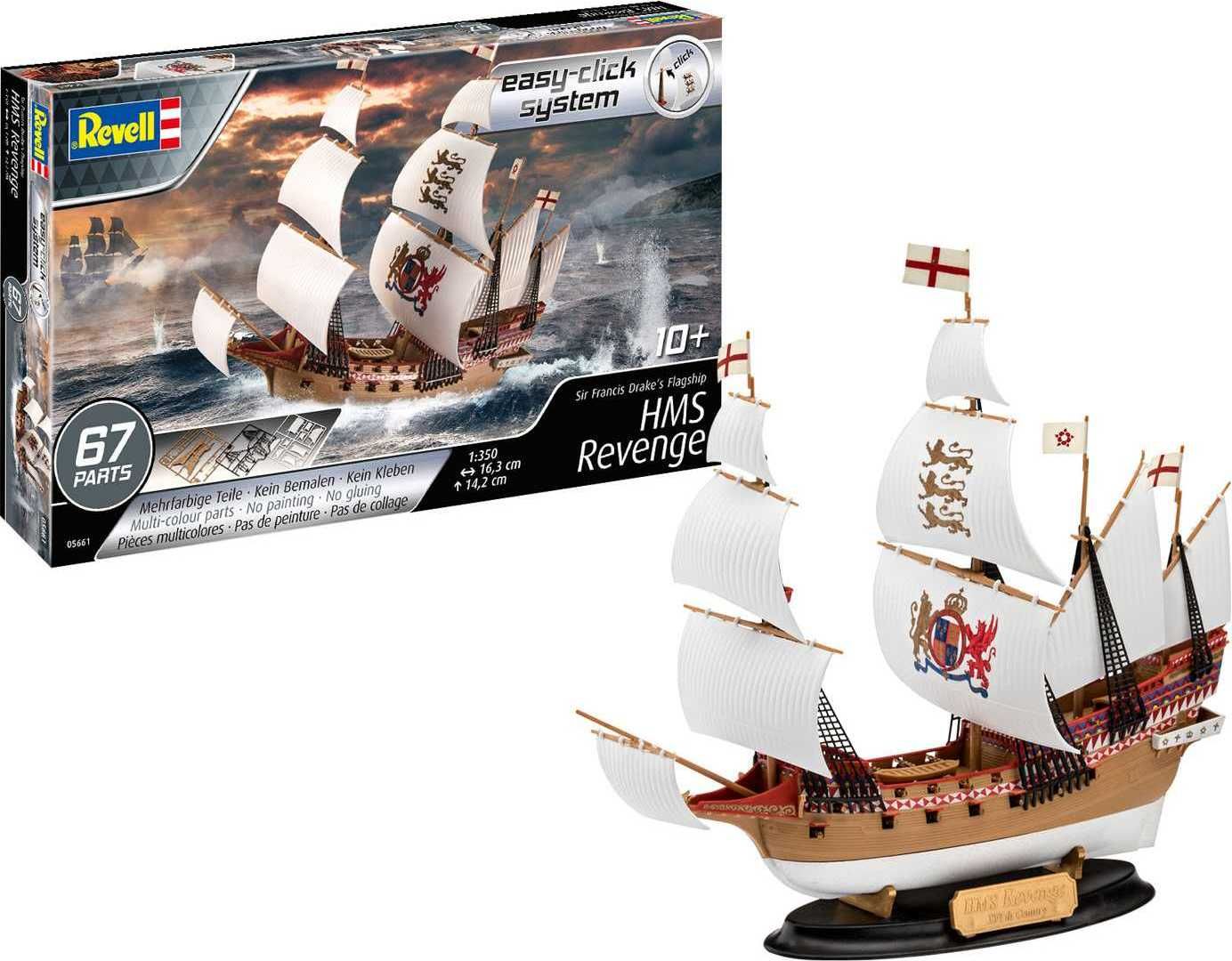 REVELL EasyClick loď 05661 - HMS Revenge (1:350) - obrázek 10