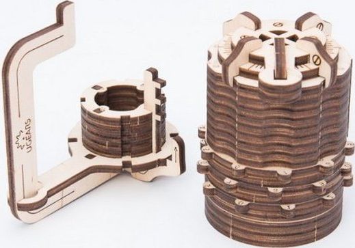 Ugears 3D dřevěné mechanické puzzle Zámek - obrázek 6
