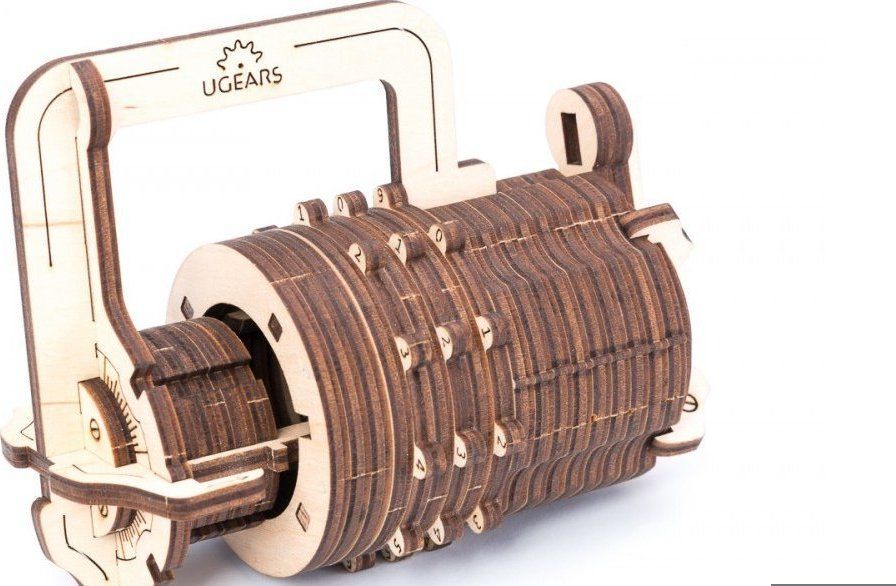 Ugears 3D dřevěné mechanické puzzle Zámek - obrázek 8