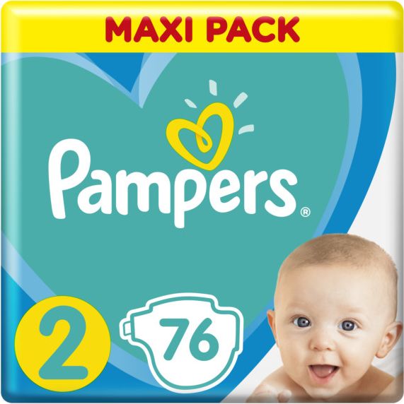 Pampers New Baby-Dry pleny 2 Mini, velikost 4-8 kg  76 ks - obrázek 1