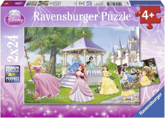 RAVENSBURGER Puzzle Okouzlující princezny 2x24 dílků - obrázek 1