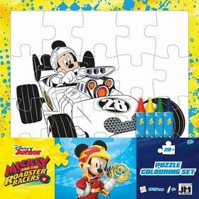 Omalovánkové puzzle s voskovkami Mickeyho klubík - obrázek 1