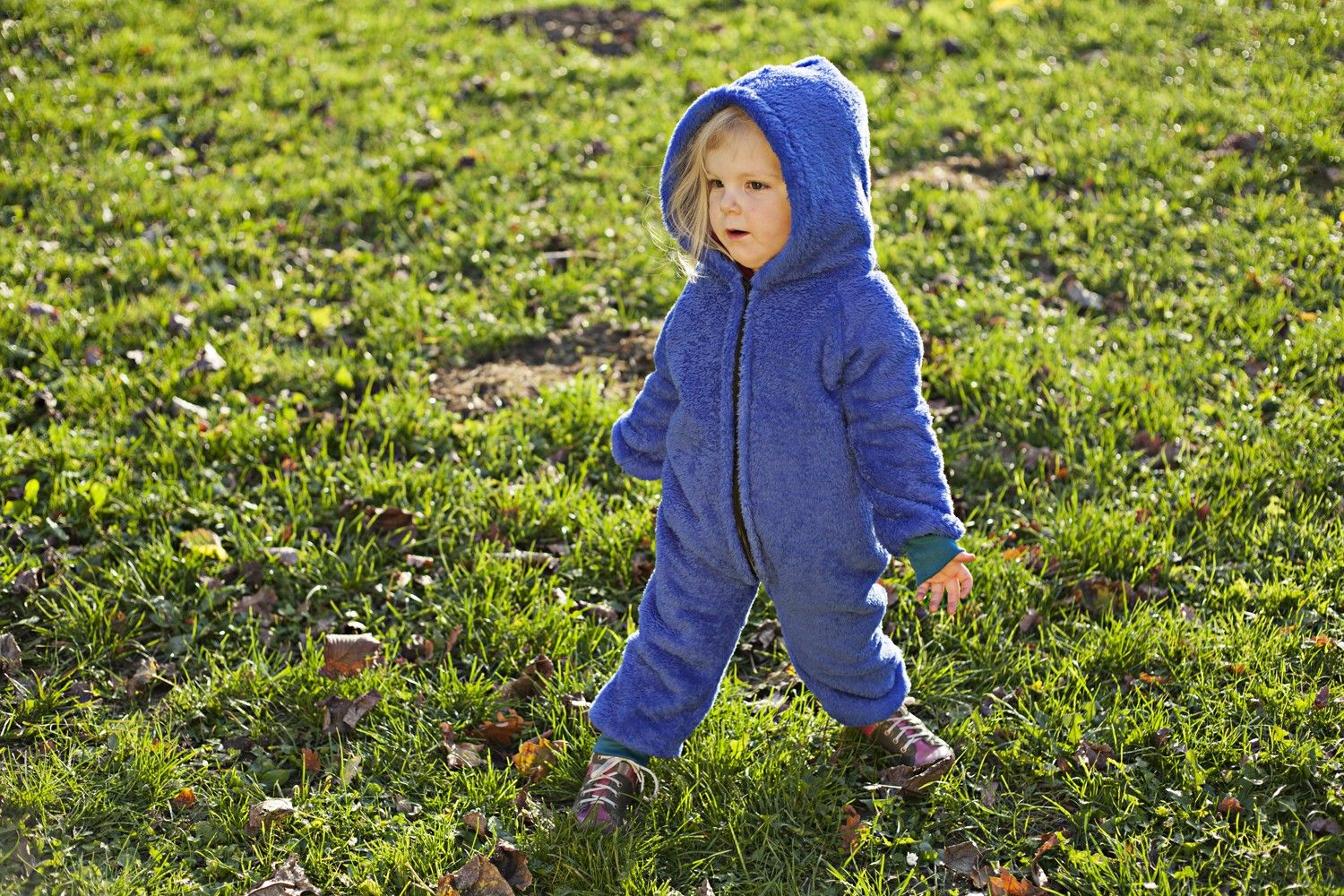 FLEECE KOMBINÉZA MODRÁ - 62 - obrázek 1
