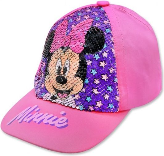 Setino - Dívčí kšiltovka Minnie Mouse (Disney) - měnící flitry - vel. 52 - obrázek 1