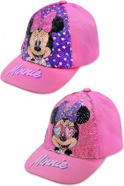 Setino - Dívčí kšiltovka Minnie Mouse (Disney) - měnící flitry - vel. 52 - obrázek 2