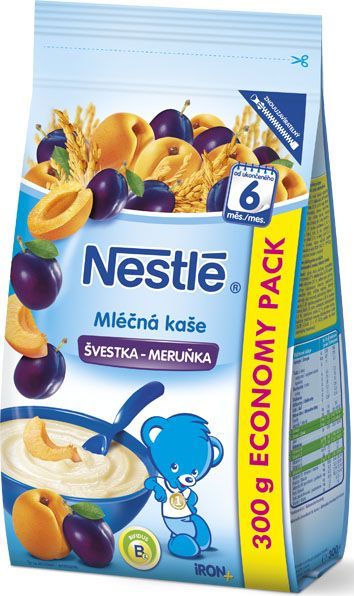 6x NESTLÉ Mléčná kaše švestka-meruňka (300 g) - obrázek 2