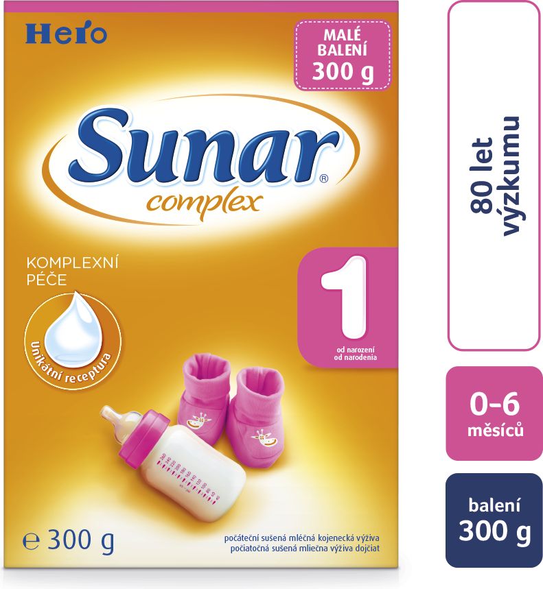 SUNAR Complex 1 (300 g) – kojenecké mléko - obrázek 2
