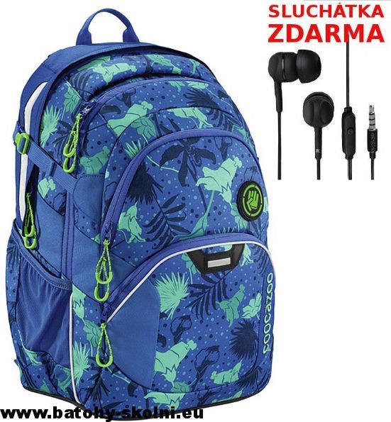 Školní batoh Coocazoo JobJobber2 Tropical Blu - Doprava Zdarma - obrázek 1