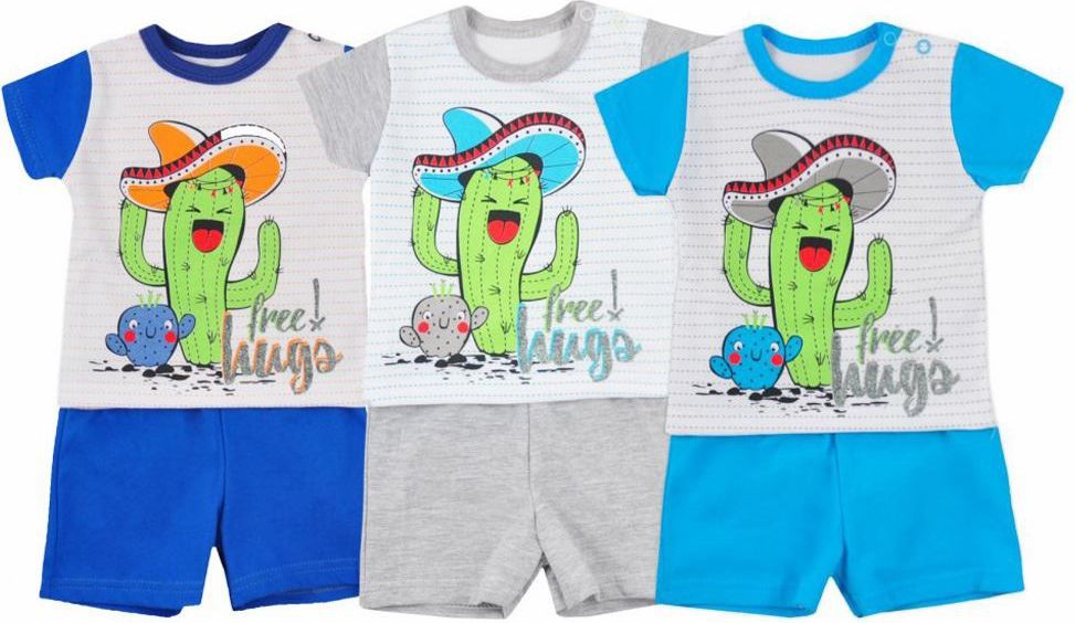 Letní soupravička Koala Cactus Summer modrá 62 (3-6m) - obrázek 2