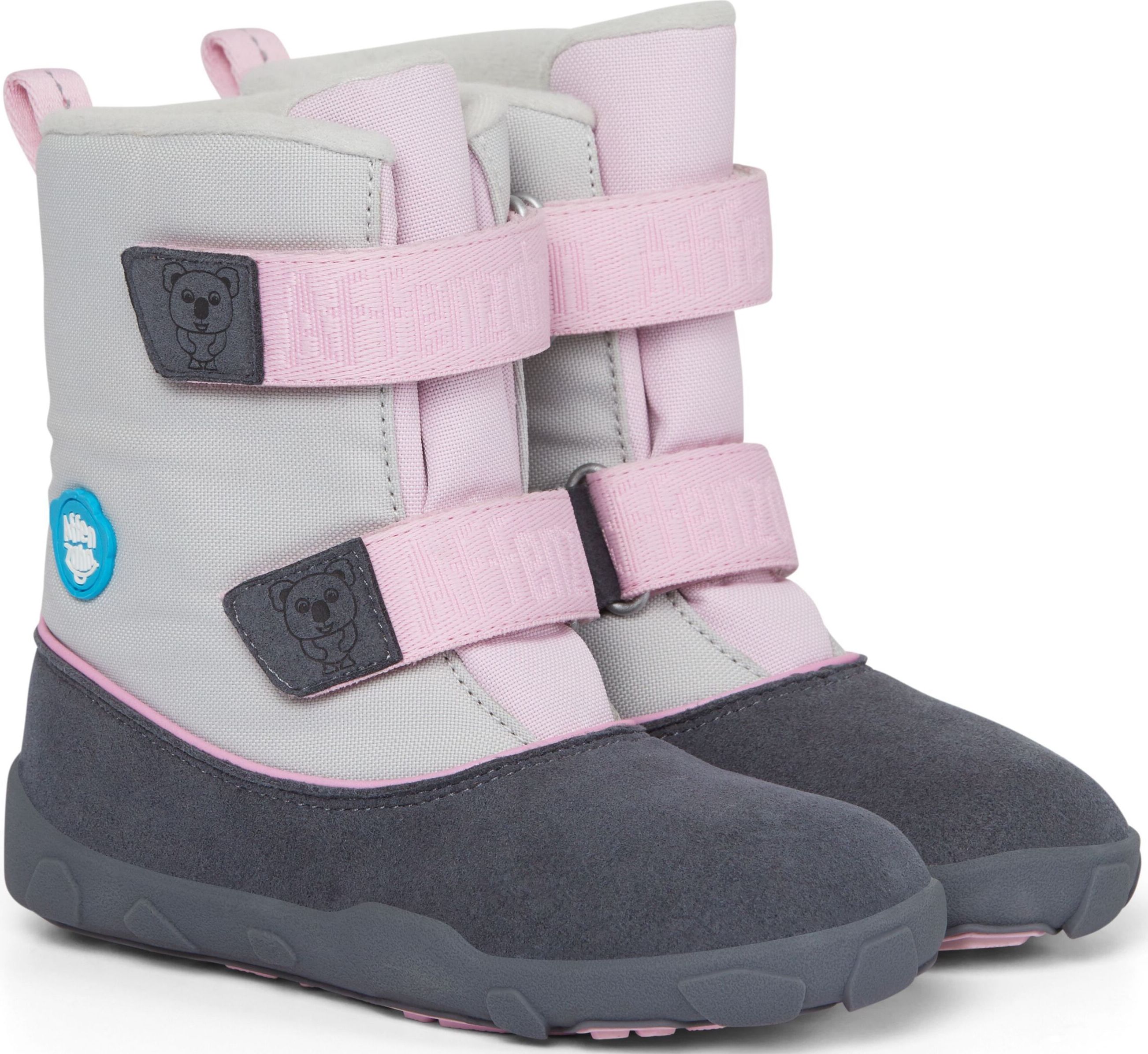Affenzahn Minimal Highboot Vegan Koala - Grey/Pink 29 - obrázek 1