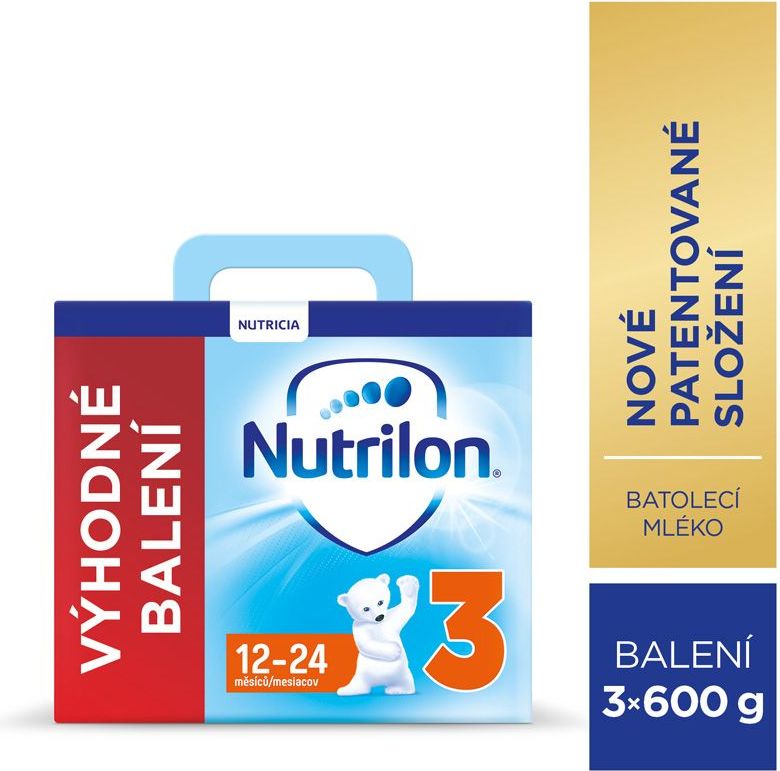 Nutrilon 3 výhodné balení 3x600 g - obrázek 3