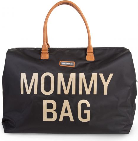 Childhome Přebalovací taška Mommy Bag Big Black Gold - obrázek 1