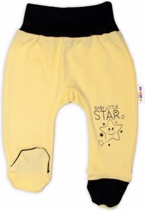 Baby Nellys Kojenecké polodupačky, žluté - Baby Little Star, Velikost koj. oblečení 62 (2-3m) - obrázek 1
