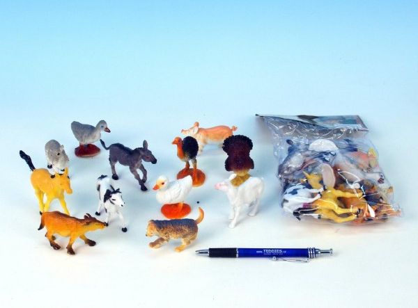 Zvířátka Farma plast 5-9cm 8ks v sáčku - obrázek 1