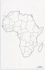 Mapa Afriky – politická, v angličtině - obrázek 1