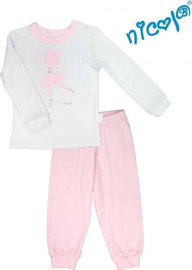 Nicol Dětské pyžamo Nicol, Baletka - šedo/růžové, vel. 110 110 (4-5r) - obrázek 1