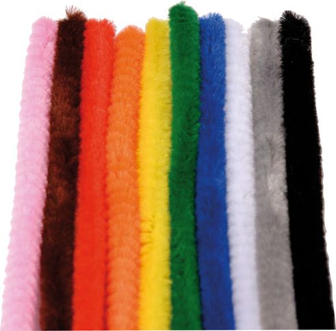 Chenille 200 pieces 10 colours assorted - obrázek 1