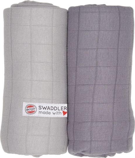Lodger Swaddler Solid 2balení Mist/Donkey - obrázek 1