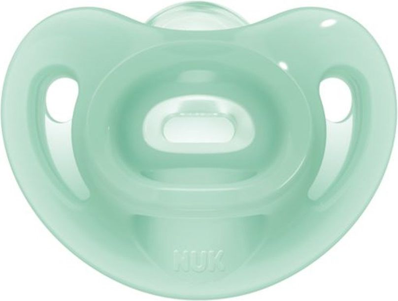 Silikonové šidítko Sensitive NUK 6-18m zelený 6-18 m - obrázek 1
