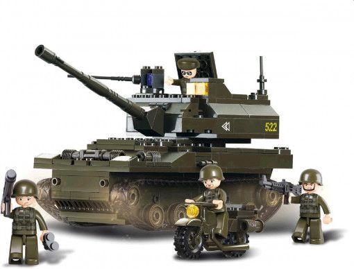 Stavebnice SLUBAN Tank Leopard - obrázek 1
