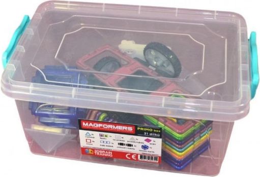 Magnetická stavebnice MAGFORMERS Primo Box 34 dílků - obrázek 1