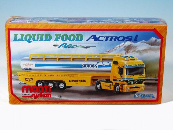Stavebnice Monti 55 Liguid Food Actros L-MB 1:48 v krabici 31,5x16,5x8cm - obrázek 1