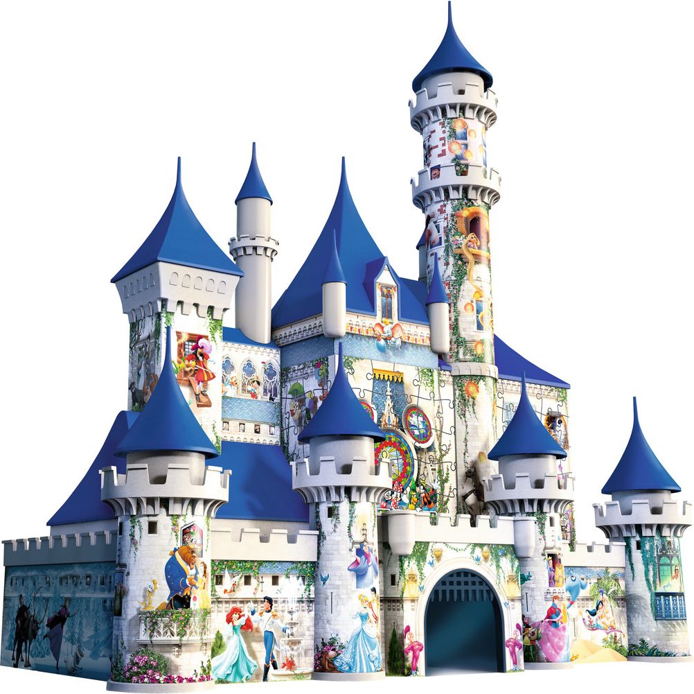 Ravensburger 3D puzzle Zámek se 100 Disney postavami 216 dílků - obrázek 1