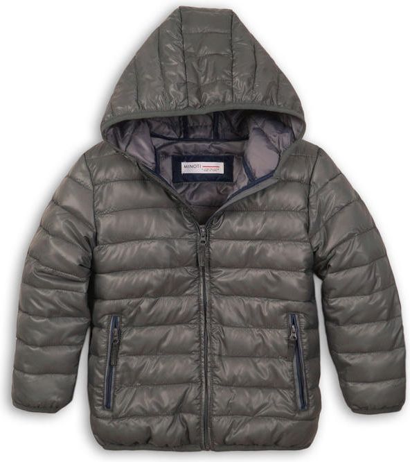 Minoti Bunda chlapecká zimní Puffa nylonová šedá 110/116 - obrázek 1