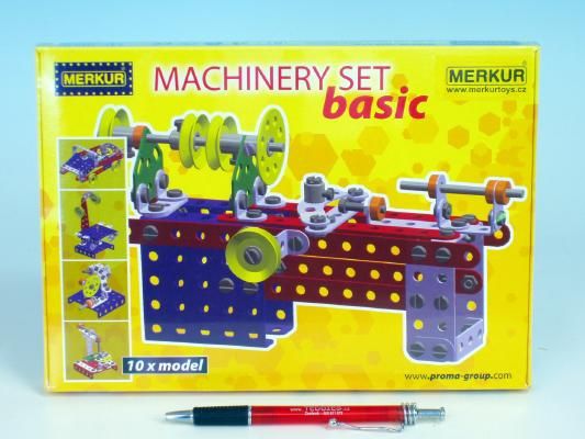 Stavebnice MERKUR Machinery set Basic 10 modelů v krabici 25,5x18x2cm - obrázek 2