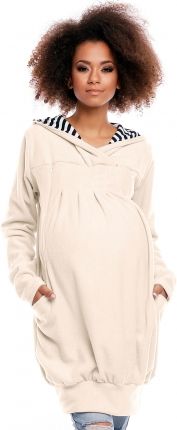 Be MaaMaa Těhotenská/kojící mikina polar - krémová, vel. XL - obrázek 1