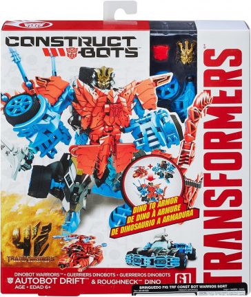 Hasbro Transformers 4 Construct Bots Transformer se zvířetem Optimus Prime a Gnaw Dino - obrázek 1