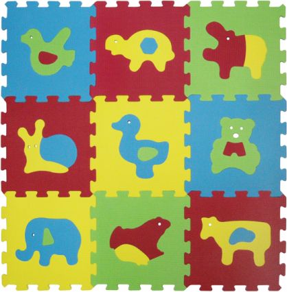 Ludi Puzzle pěnové 84x84 cm zvířátka Basic - obrázek 1